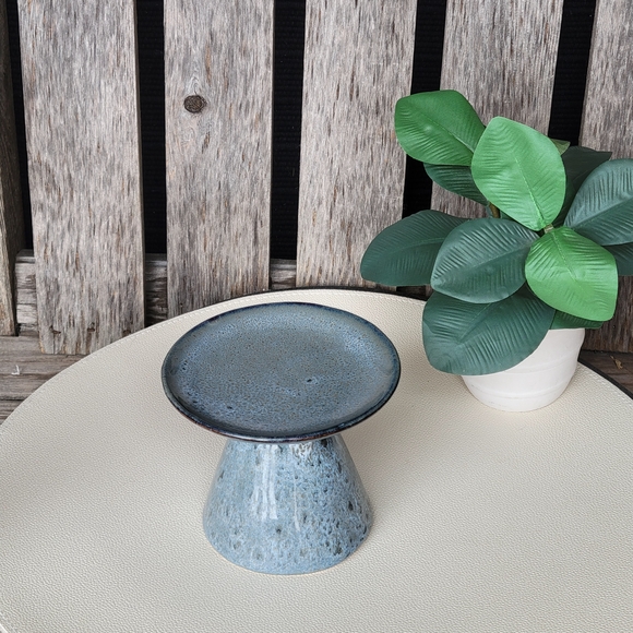 Hobby Lobby Other - Hobby Lobby Blue Ceramic Pillar Candle Holder